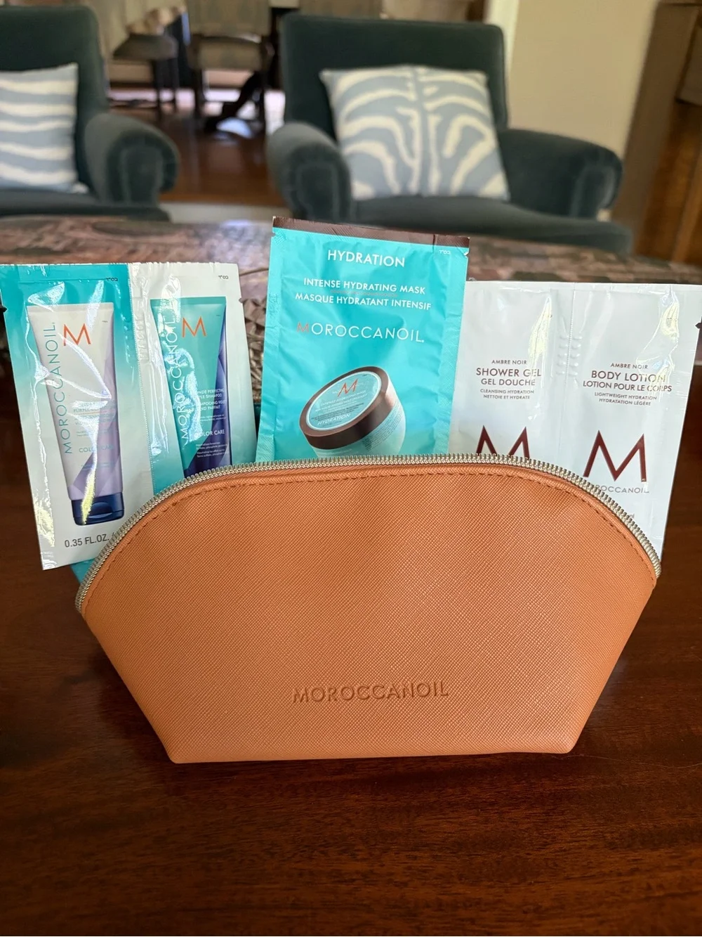 New Moroccanoil Cosmetic Pouch bundle